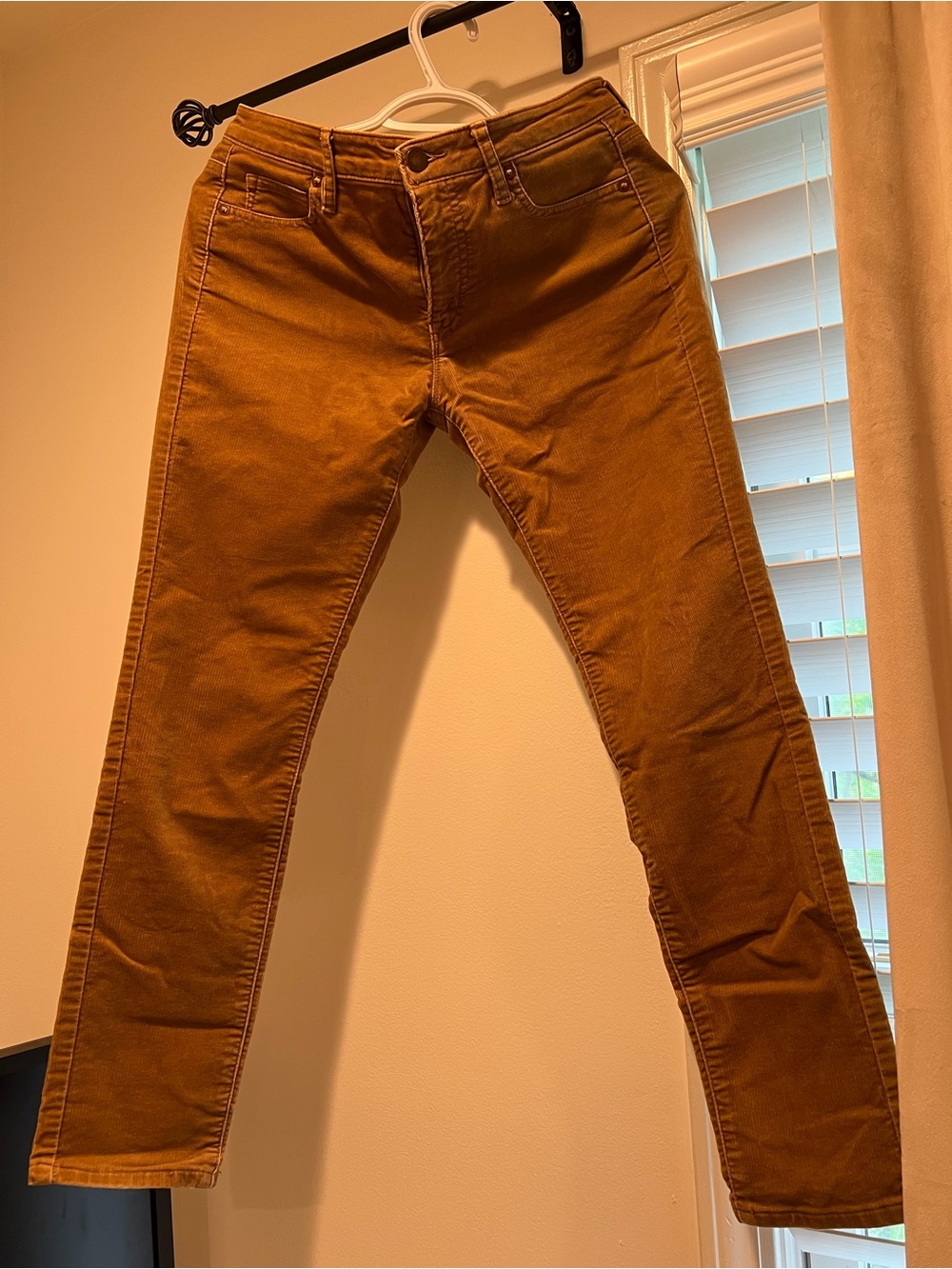 Muji Straight Leg Pants in Rust Brown